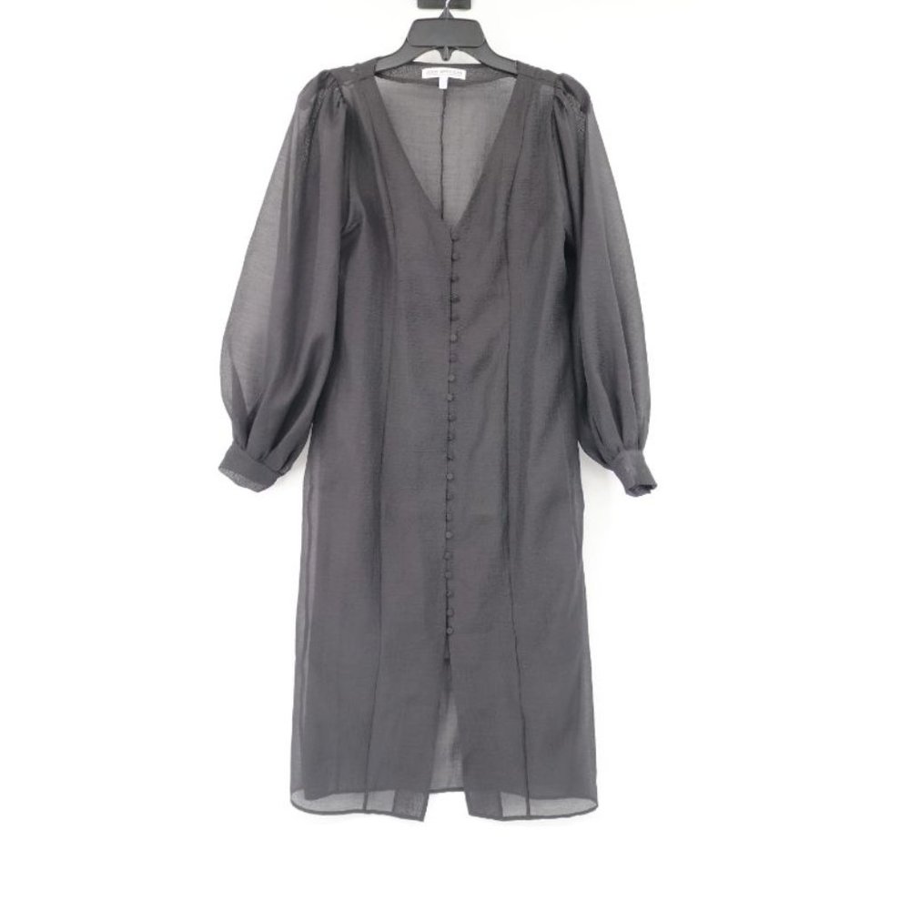 Good American women’s 1‎ button front dress black